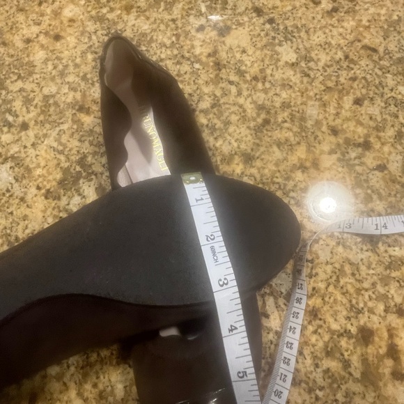 Bruno Magli Chocolate Brown Suede Patent Leather Cap Toe Ballet Flats 40 9 EUC - Picture 10 of 14